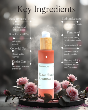 Rose Foaming Cleanser (2025 Reformulation)