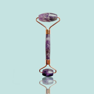 Crystal Facial Roller | Fair Trade Rose Quartz, Jade & Amethyst Facial Rollers - Sabbatical Beauty
