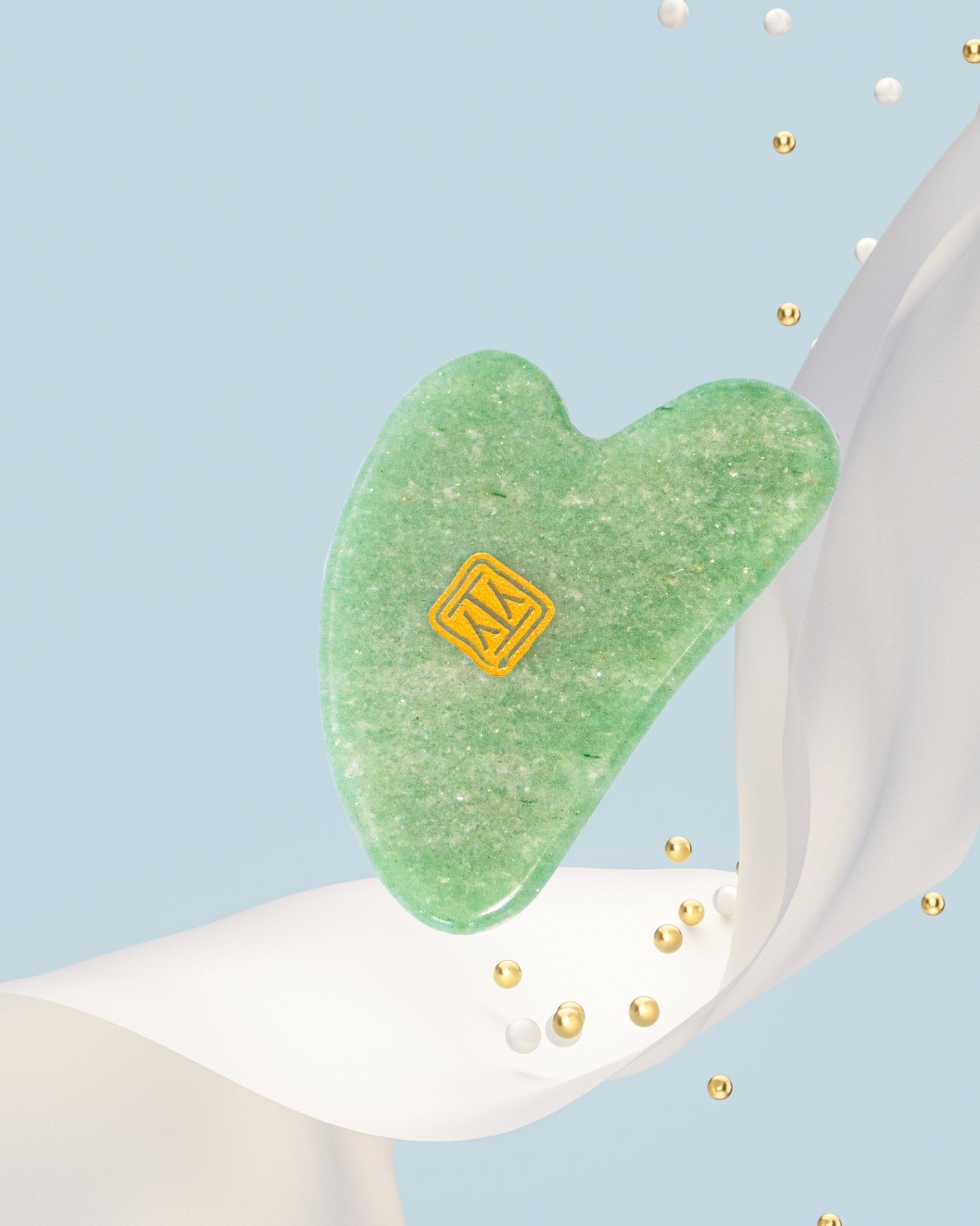 Green Aventurine Guasha | Facial Crystal Tool - Sabbatical Beauty