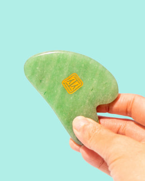 Green Aventurine Guasha | Facial Crystal Tool - Sabbatical Beauty