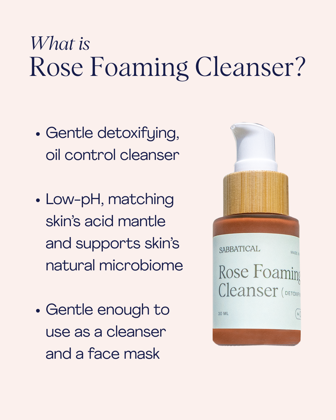 Rose Foaming Cleanser (2025 Reformulation)