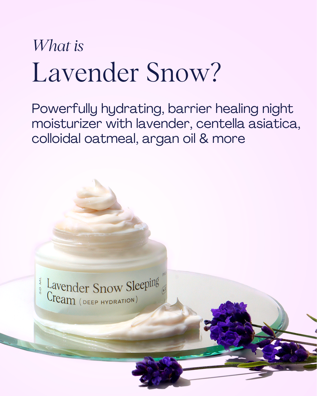 Lavender Snow Sleeping Cream