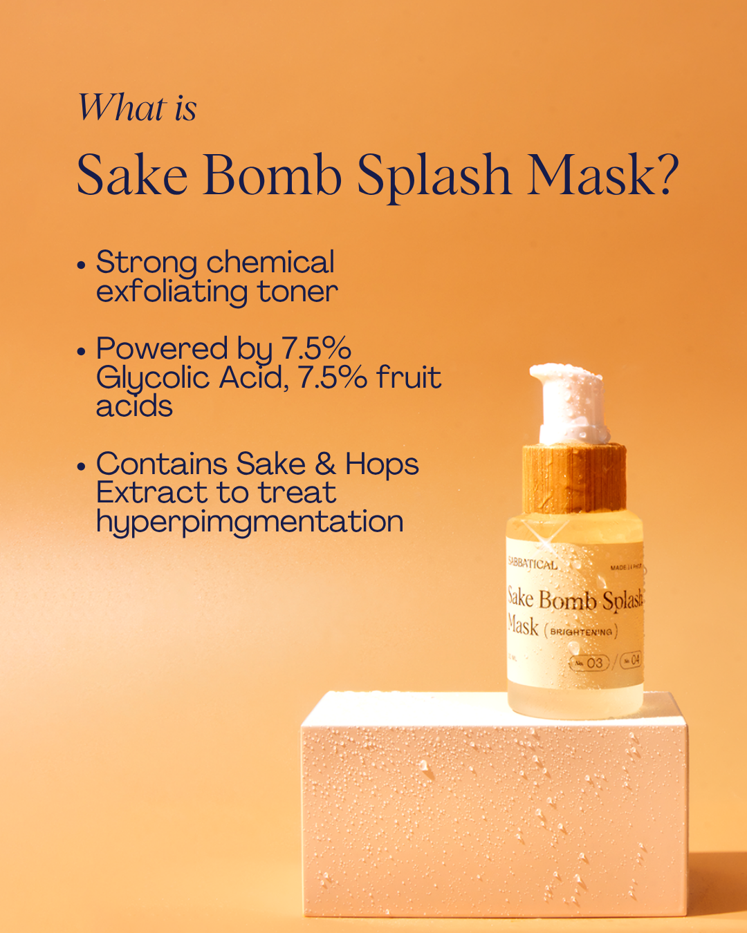 Sake Bomb Splash Mask