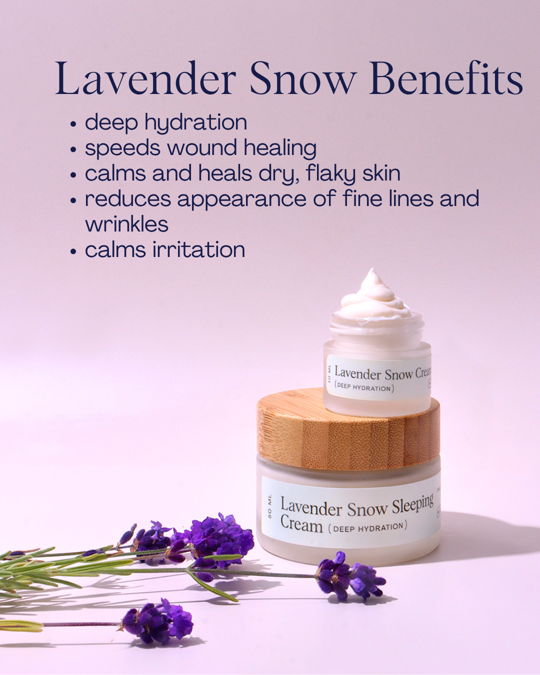 Lavender Snow Sleeping Cream