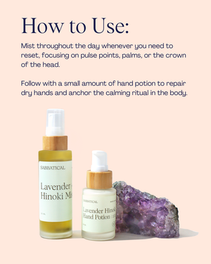 Lavender Hinoki Calming Ritual Set