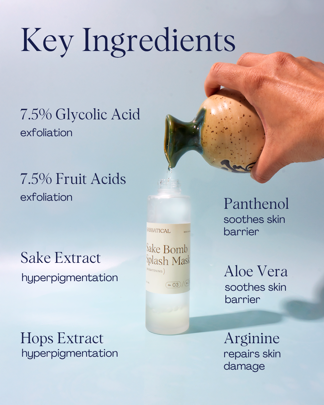 Sake Bomb Splash Mask