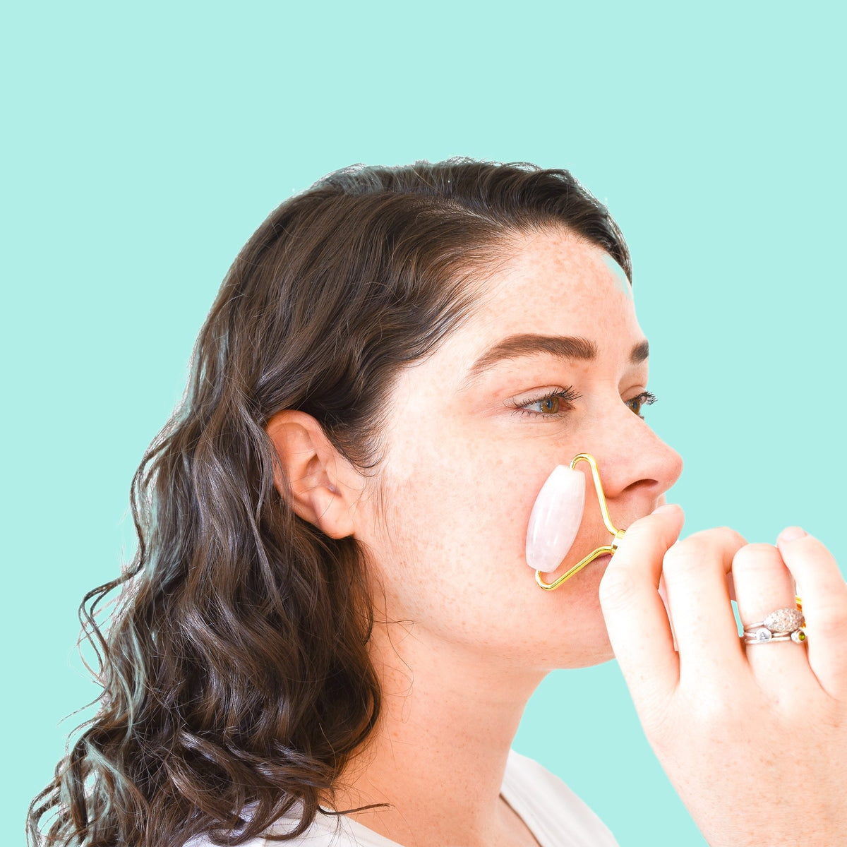 Crystal Facial Roller | Fair Trade Rose Quartz, Jade & Amethyst Facial Rollers - Sabbatical Beauty