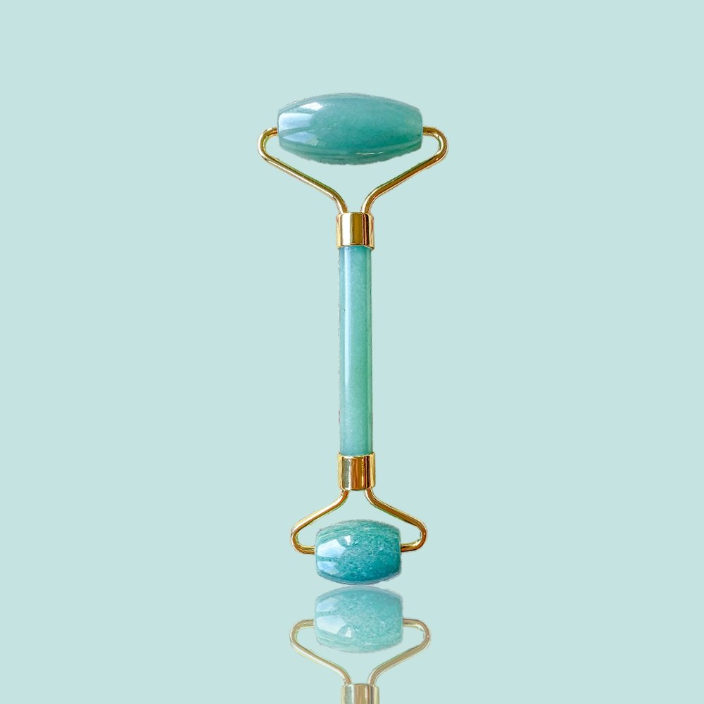 Crystal Facial Roller | Fair Trade Rose Quartz, Jade & Amethyst Facial Rollers Green Aventurine Jade Crystal Facial Roller | Fair Trade Rose Quartz, Jade & Amethyst Facial Rollers Green Aventurine Jade