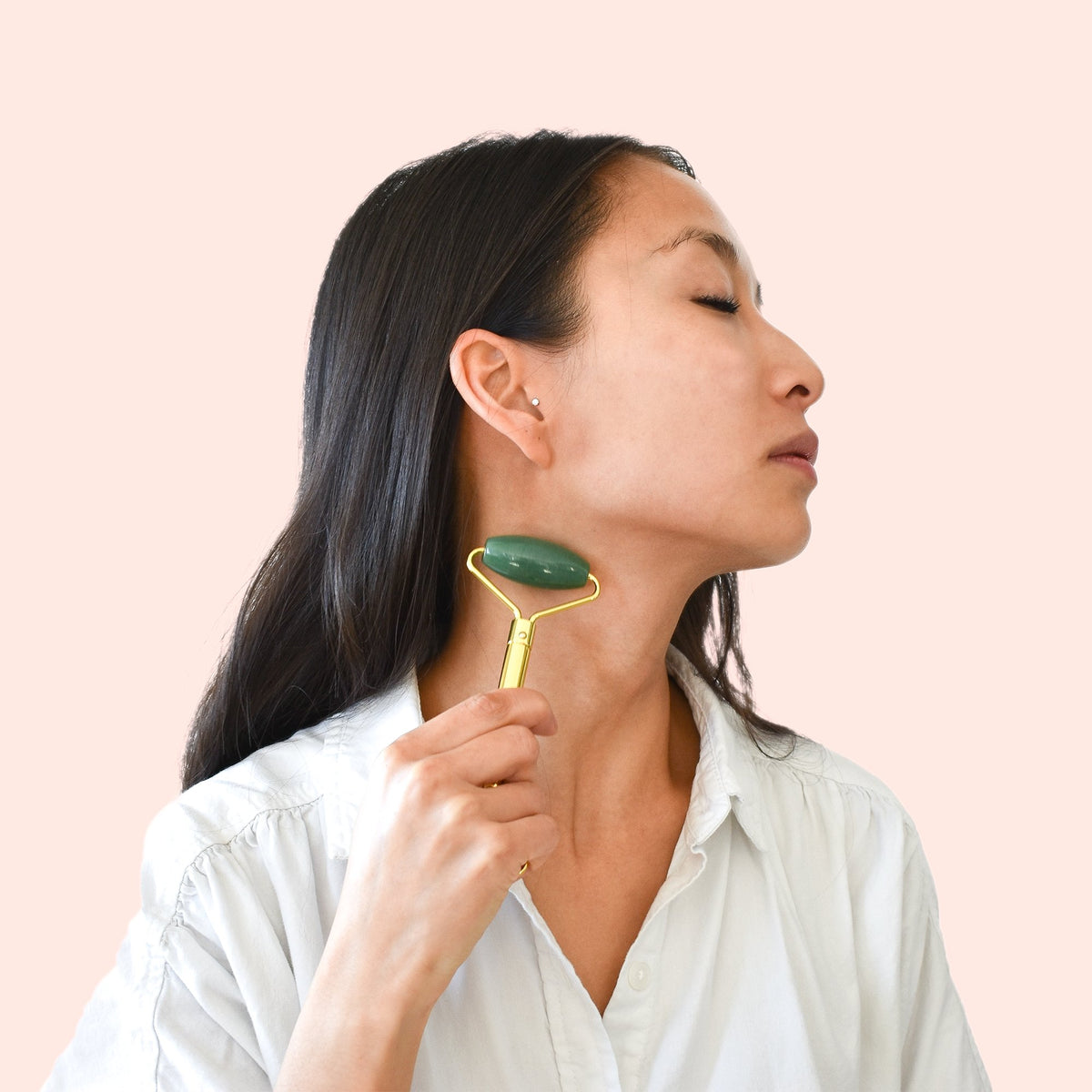 Crystal Facial Roller | Fair Trade Rose Quartz, Jade & Amethyst Facial Rollers - Sabbatical Beauty