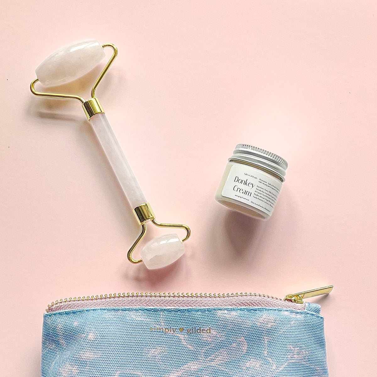 Crystal Facial Roller | Fair Trade Rose Quartz, Jade & Amethyst Facial Rollers - Sabbatical Beauty