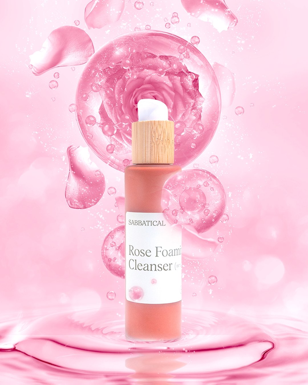 Rose Foaming Cleanser (low pH) - Sabbatical Beauty